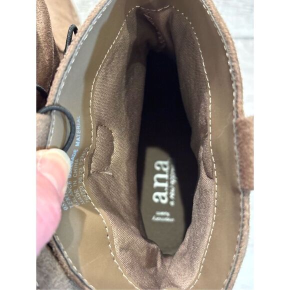 a.n.a Womens Delia Porchini Stacked Heel Slouch Boots Size 6 - Picture 9 of 10